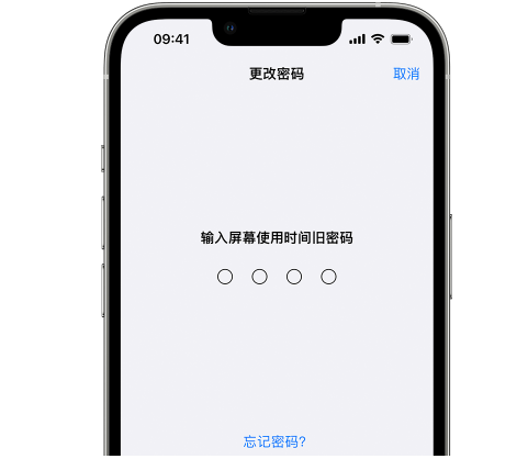 长宁iPhone屏幕维修分享iPhone屏幕使用时间密码忘记了怎么办 