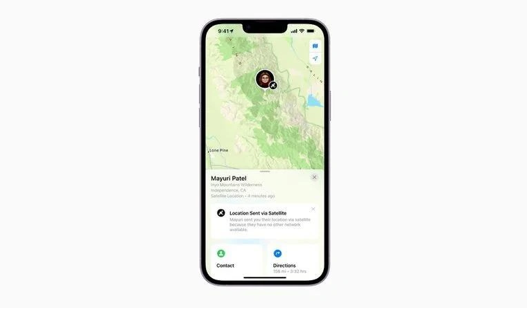 长宁苹果14维修分享iPhone14系列中 FindMy功能通过卫星分享位置方法教程 